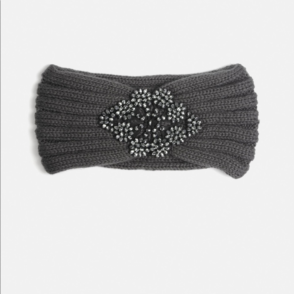 Grey Winter Turban Headband - Picture 2 of 3